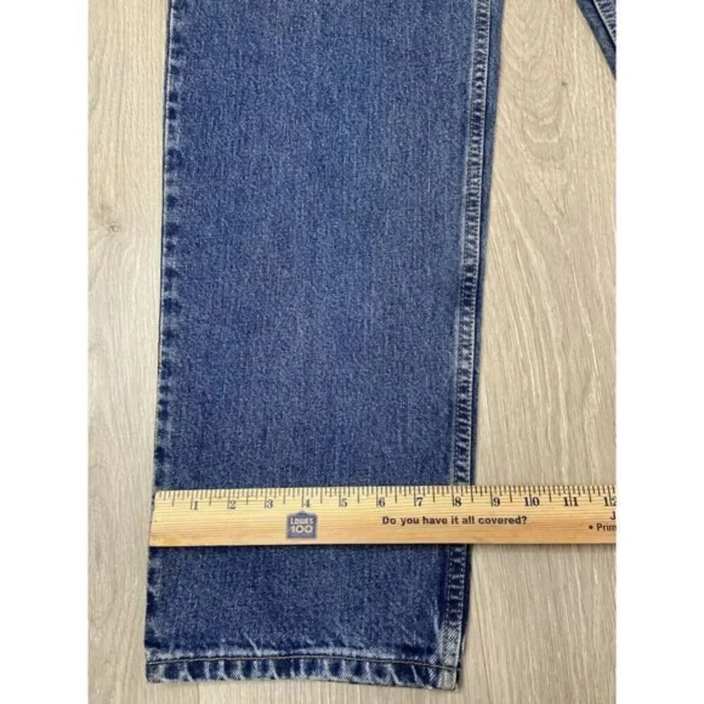 Vintage Levis Jeans Men 36x32 550 Blue Dark Y2K Black Bat Wing 100% Cotton Denim
